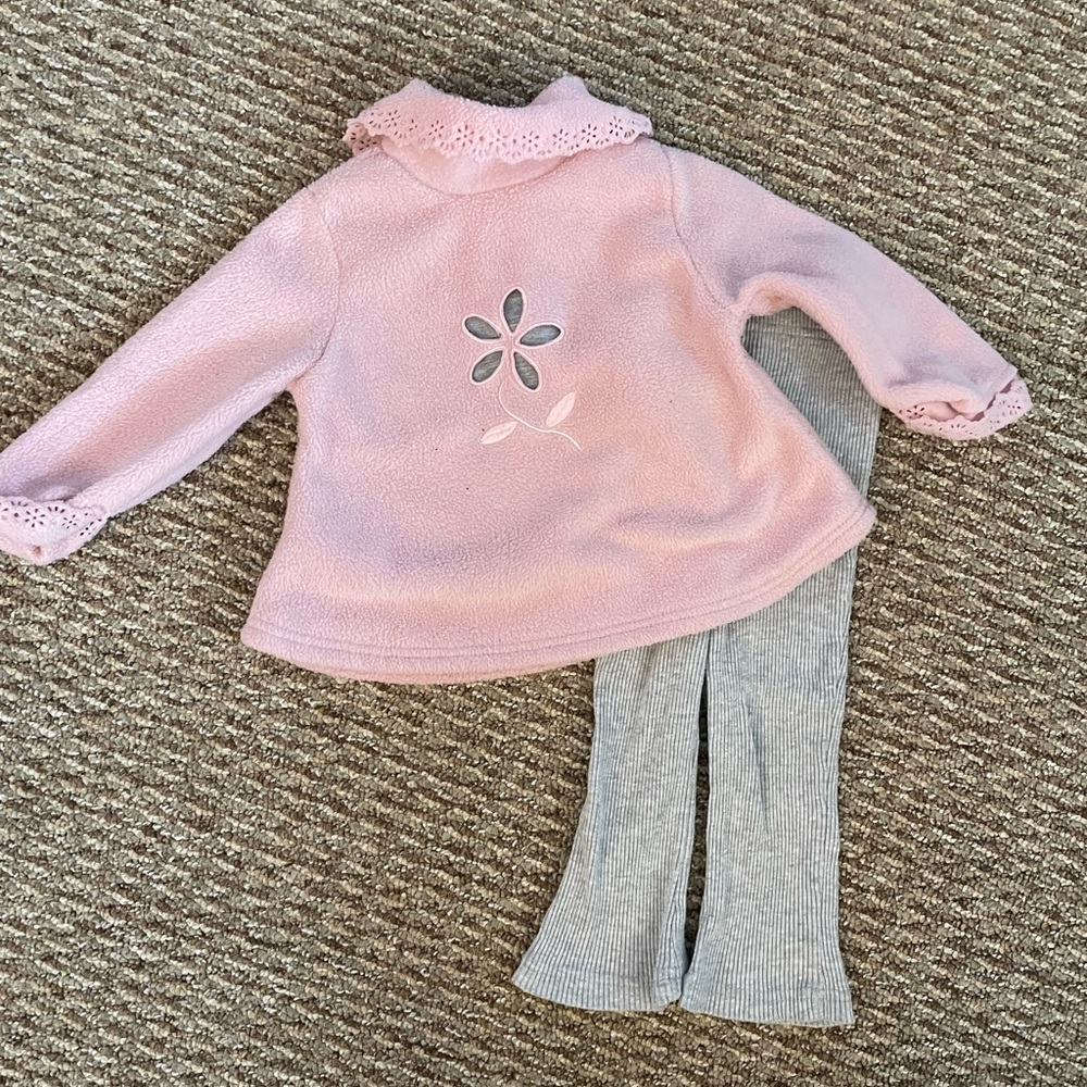 VINTAGE Pink Turtle Neck Top and Pants